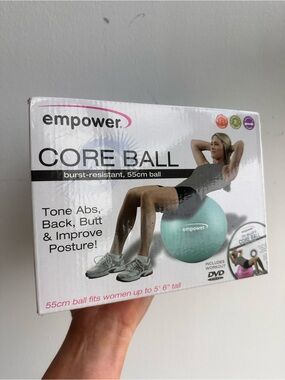 NEW Empower Core Ball Exercise Ball - Mint